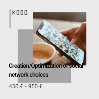 kodd group kodd korner koddlab creation optimization of social network choices